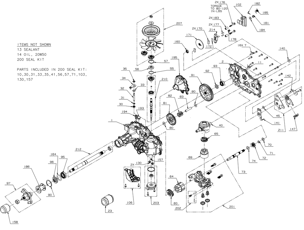Transmission (Rh) Diagram and Parts List for Z-FORCESX54KW (47RIDGJC010)(2022) Cub Cadet Lawn Tractor